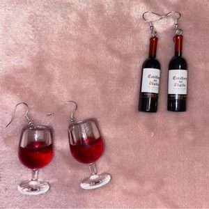 Funky Wine Earrings